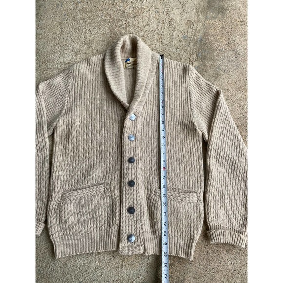 Vintage 60’s Pilgrim Sears Shawl Collar Cardigan Sweater - Picture 6 of 8